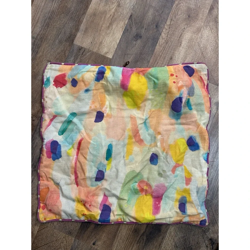 Anthropologie Lillian Farag Painterly Cushion (COVER ONLY- NO INSERT) 18x18